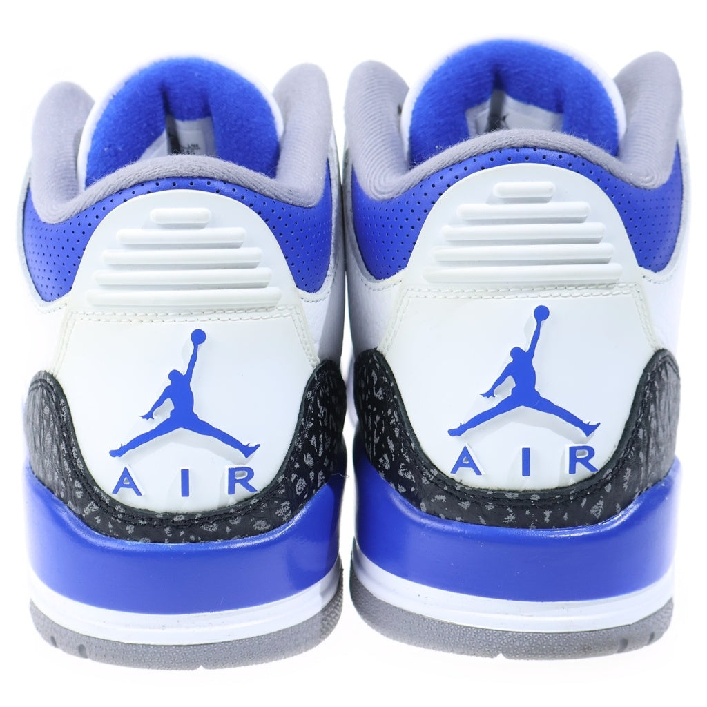 NIKE(ナイキ) AIR JORDAN 3 RETRO RACER BLUE CT8532-145 エア ジョーダン 3 レトロ ブルー ハイカットスニーカー ホワイト/ブルー US9/ 27cm