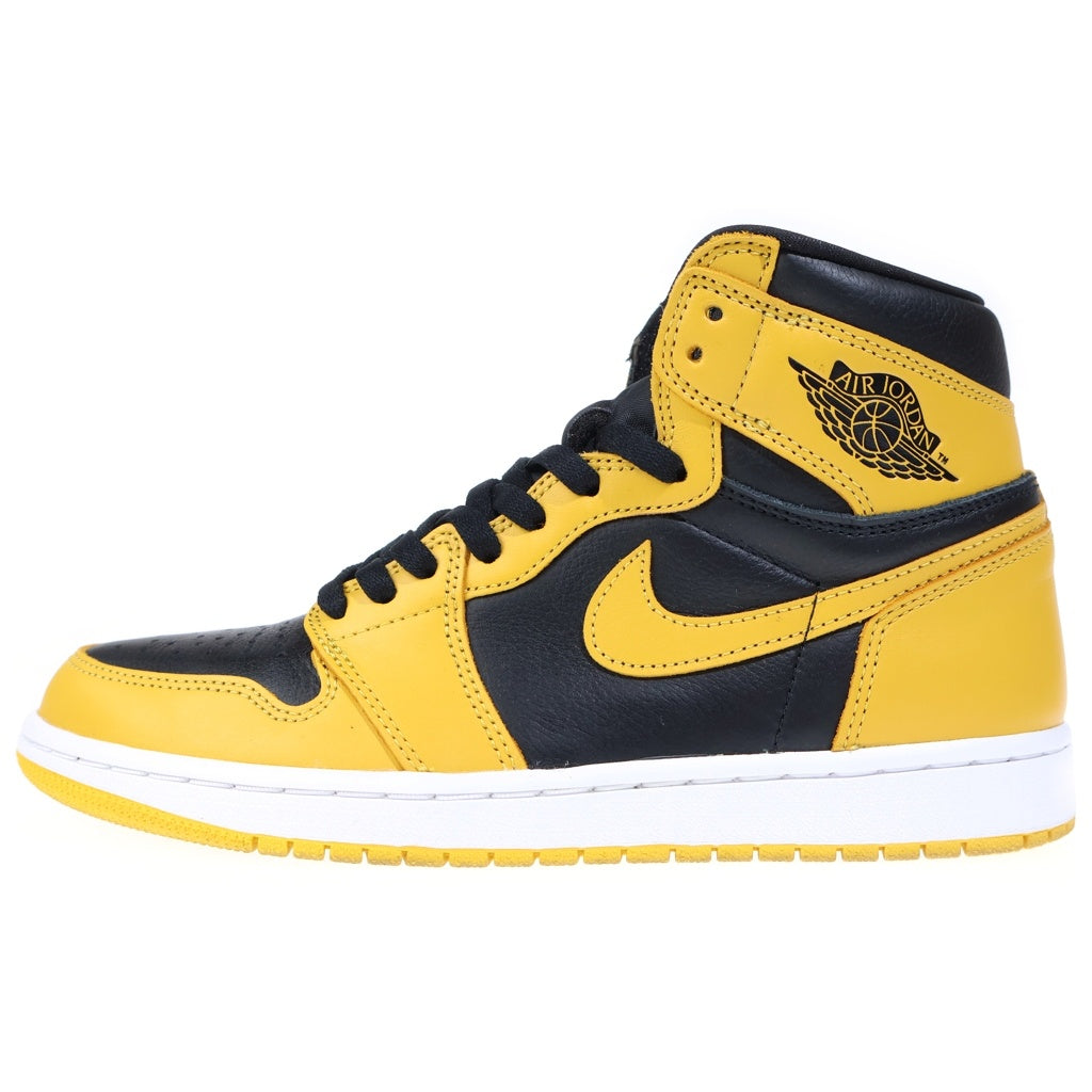 NIKE(ナイキ) AIR JORDAN1 RETRO HIGH OG POLLEN 555088-701 エアジョーダン 1 レトロ パラン ハイカットスニーカー ブラック/イエロー US9/27cm