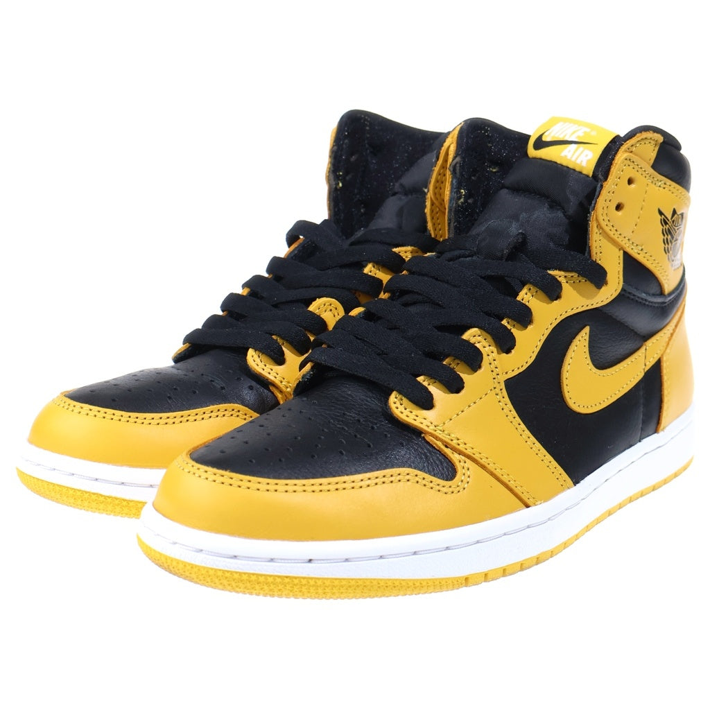 NIKE(ナイキ) AIR JORDAN1 RETRO HIGH OG POLLEN 555088-701 エアジョーダン 1 レトロ パラン ハイカットスニーカー ブラック/イエロー US9/27cm