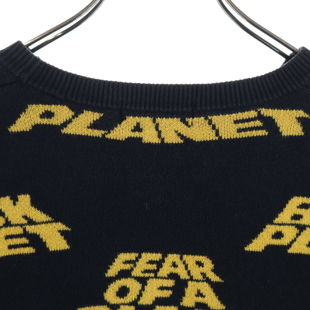 SUPREME(シュプリーム) 18SS ×UNDERCOVER×PABLICENEMY FEAR OF BLACK PLANET フィアー・オブ・ア・ブラック・プラネット クルーネックニット ブラック