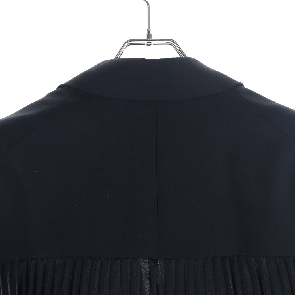 JUNYA WATANABE COMME des GARCONS(ジュンヤワタナベ コムデギャルソン) 23AW プリーツ ドッキング ケープ ジャケット ブラック