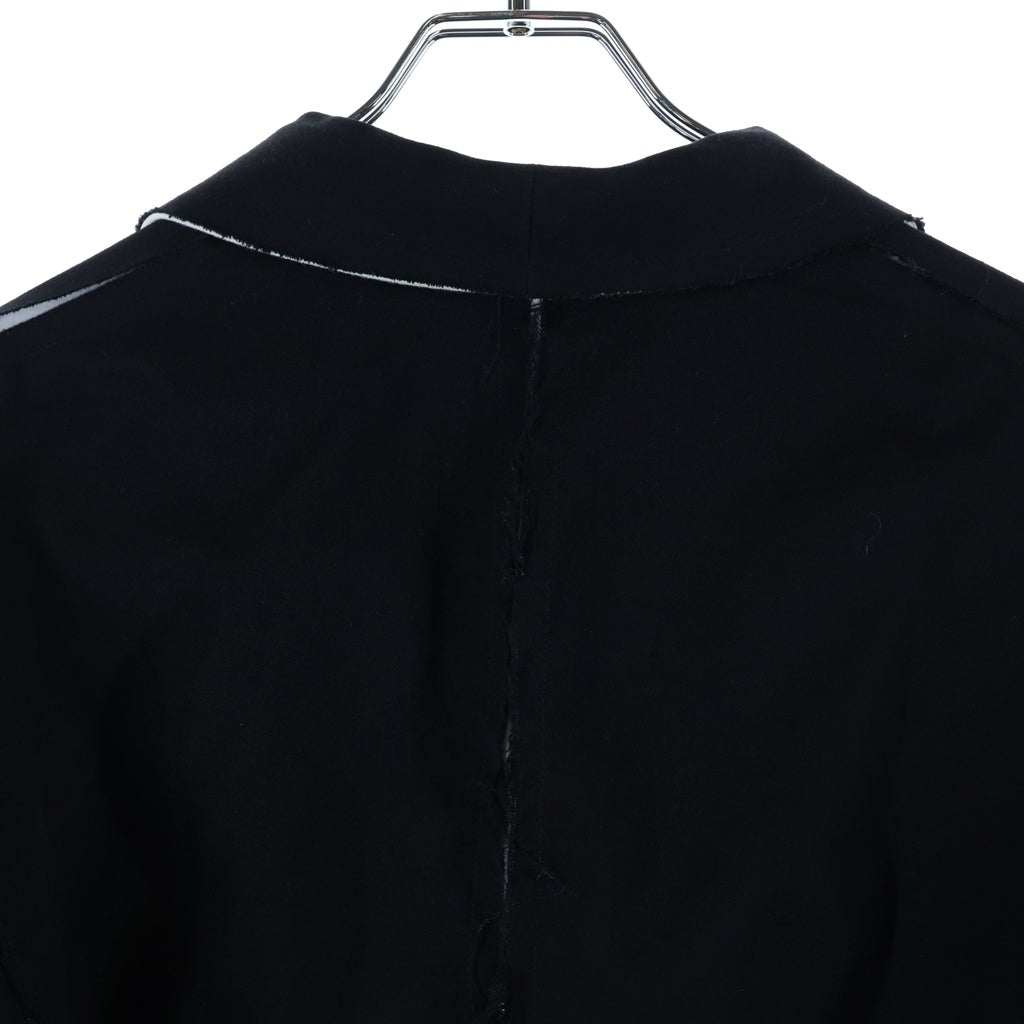 B Yohji Yamamoto(ビー ヨウジヤマモト) ダメージ加工 ウールジャケット ブラック NV-J51-808