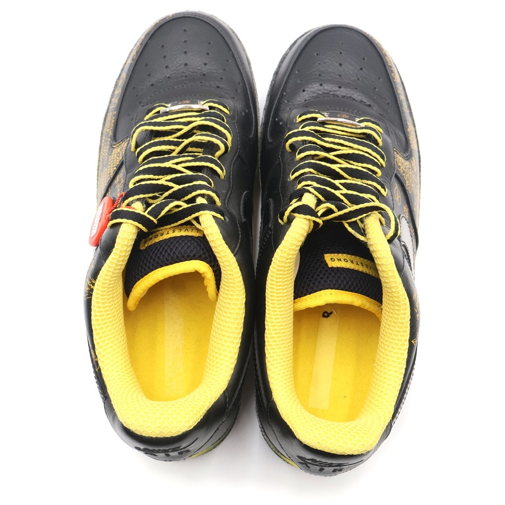 NIKE(ナイキ) 【観賞用 2009年製】 ×BUSY P AIR FORCE 1 LOW LIVESTRONG 378367-001 ビジー P エアフォース1 ライブストロング ローカットスニーカー US9.5/27.5cm