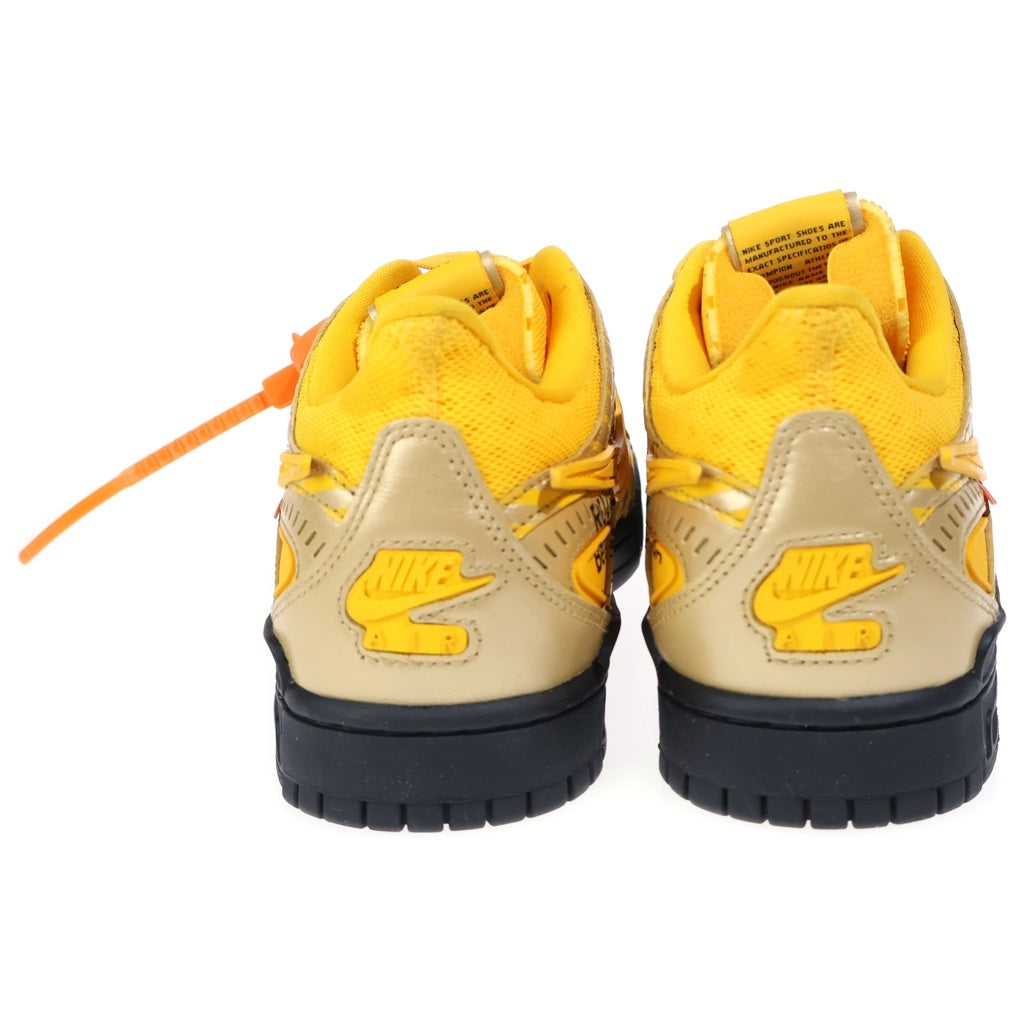 NIKE(ナイキ) ×OFF-WHITE AIR RUBBER DUNK LOW UNIVERSITY GOLD オフホワイト ラバーダンク ローカットスニーカー イエロー US10/28cm CU6015-700