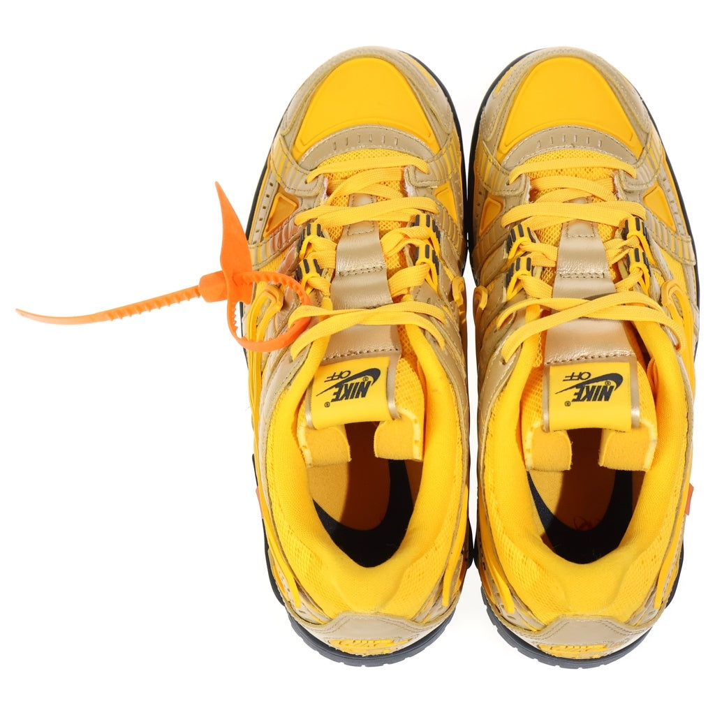 NIKE(ナイキ) ×OFF-WHITE AIR RUBBER DUNK LOW UNIVERSITY GOLD オフホワイト ラバーダンク ローカットスニーカー イエロー US10/28cm CU6015-700