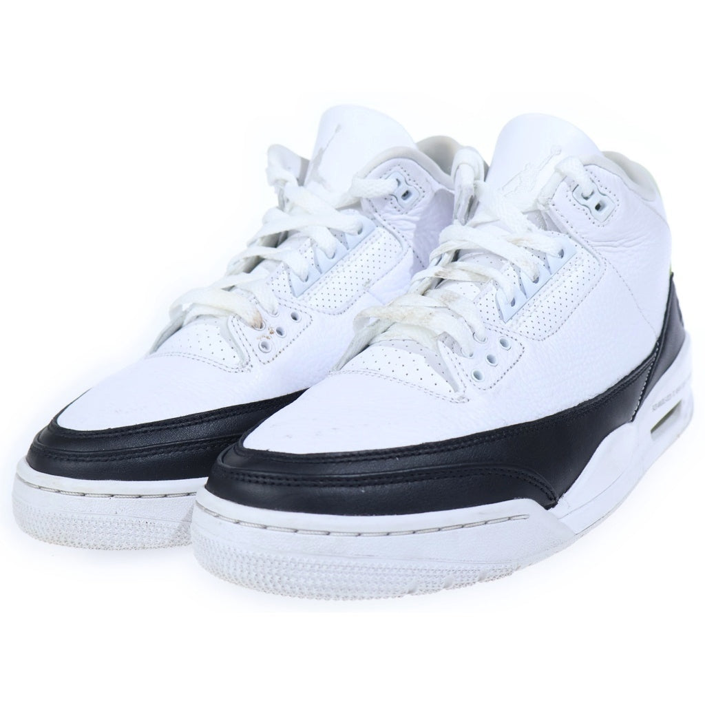NIKE(ナイキ) ×FRAGMENT DESIGN AIR JORDAN 3 RETRO SP DA3595-100 フラグメントデザイン エアジョーダン レトロ ミッドカットスニーカー ホワイト/ブラック US9.5/27.5cm
