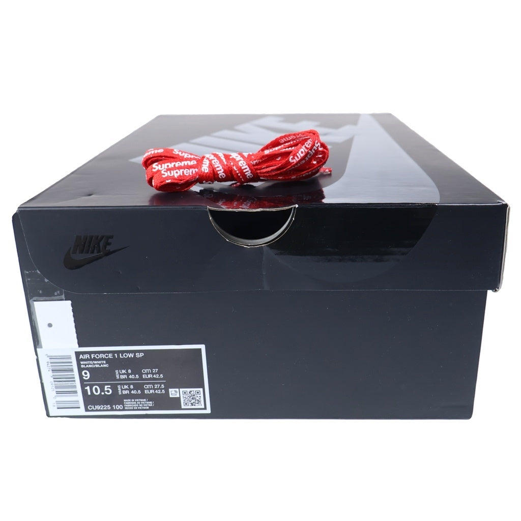 SUPREME(シュプリーム) ×NIKE AIR FORCE 1 LOW CU9225-100 ナイキ エア フォース 1 ローカットスニーカー ホワイト US9/27cm