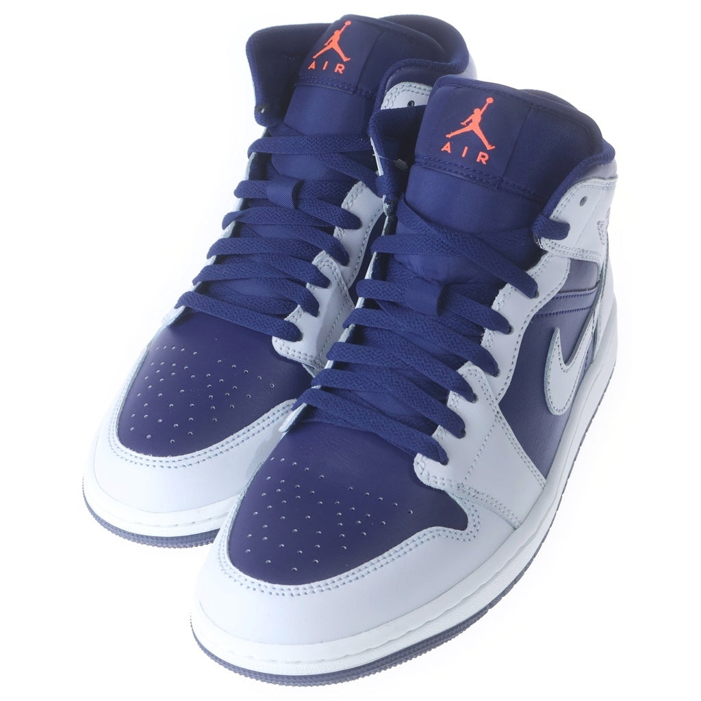 NIKE(ナイキ) AIR JODAN 1 MID Blue Void DQ8426-403 エアジョーダン1 ミッド ブルーボイド ミッドカットスニーカー シューズ ブルー/ホワイト US9/27.0cm