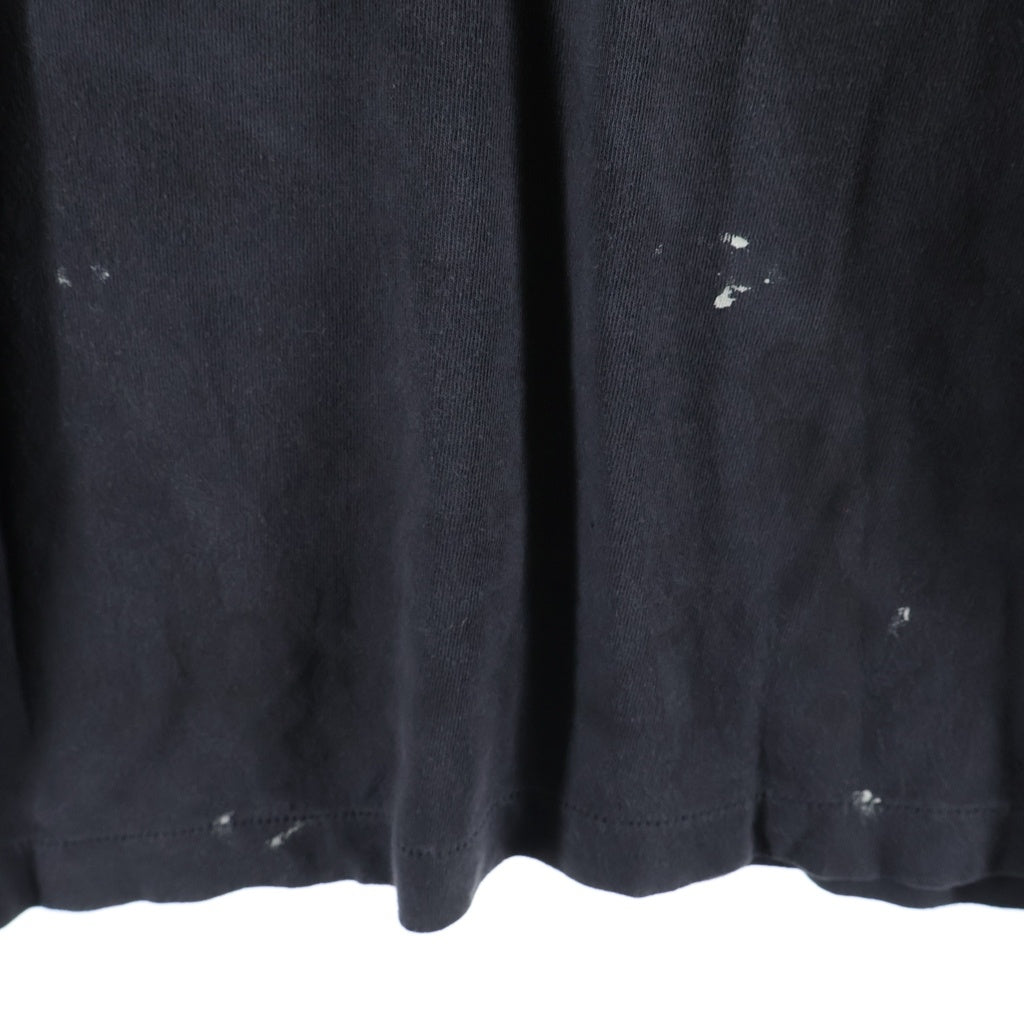 SAINT MICHAEL(セントマイケル) 25SS ×TEFLON DISCO テフロン・ディスコ INSANITY ML LS TEE テフロン・ディスコ ダメージ加工 プリント長袖Tシャツ カットソー グレー SM-HR8-0000-C41