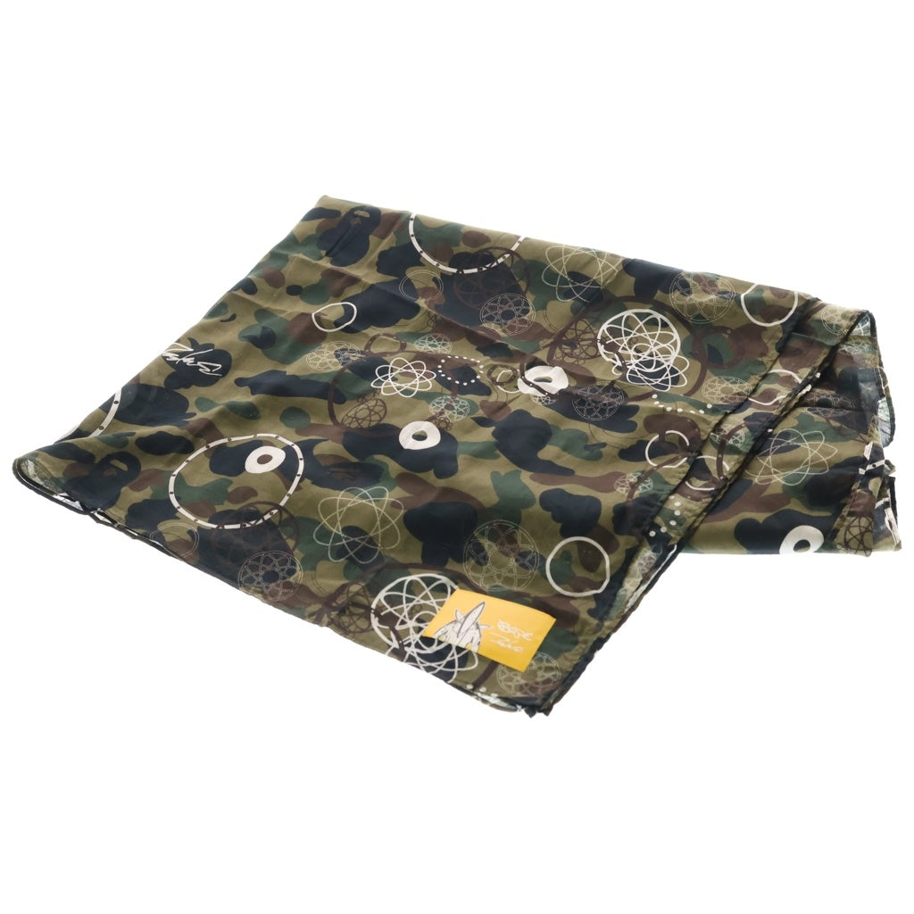 A BATHING APE(アベイシングエイプ) ×Futura 1ST CAMO STOLE ファーストカモストール スカーフ カーキ