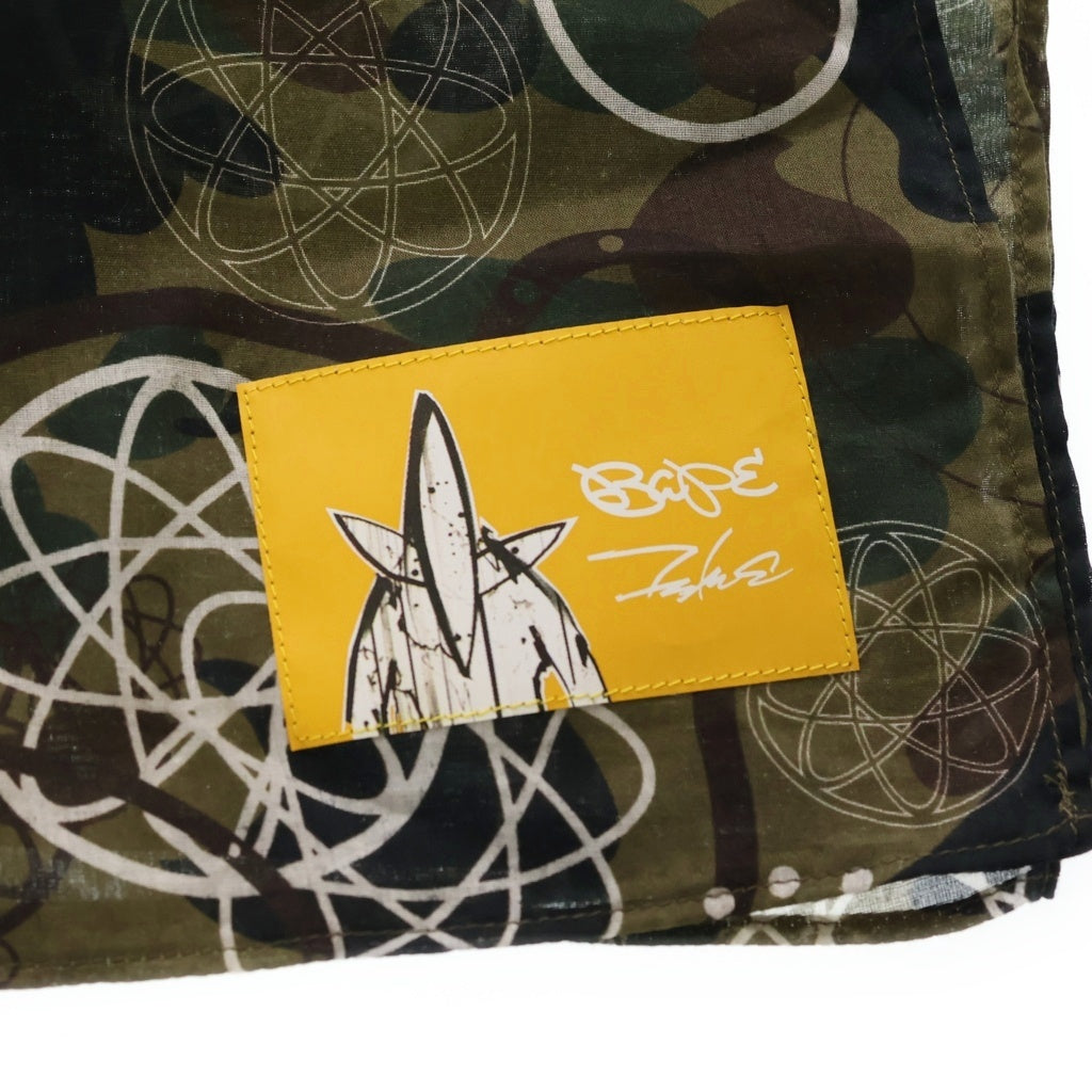 A BATHING APE(アベイシングエイプ) ×Futura 1ST CAMO STOLE ファーストカモストール スカーフ カーキ