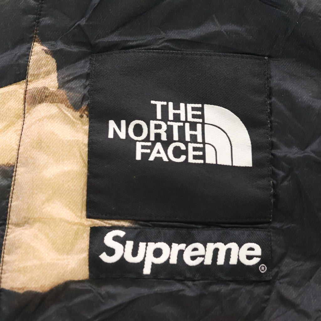 SUPREME(シュプリーム) ×THE NORTH FACE BLEACHED DENIM SLEEPING BAG ノースフェイス ブリーチド デニム プリント スリーピング バッグ ブラック/ベージュ NBR42153I