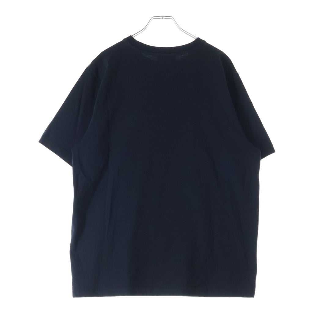 MAISON KITSUNE(メゾンキツネ) 24SS BOLD FOX HEAD PATCH COMFORT TEE SHIRT ボールドフォックスヘッドパッチコンフォート半袖Tシャツ クルーネックカットソー ブラック MM00127KJ0118