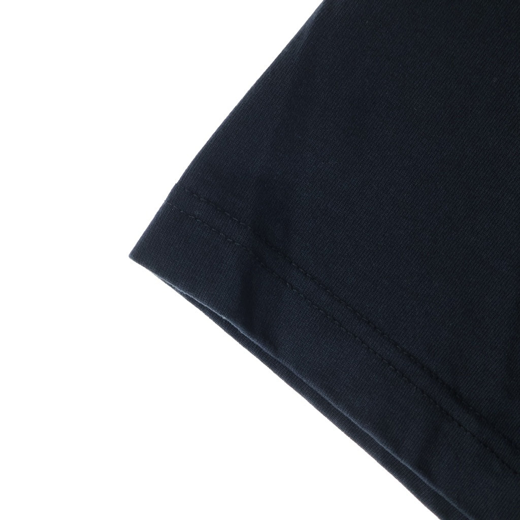 MAISON KITSUNE(メゾンキツネ) 24SS BOLD FOX HEAD PATCH COMFORT TEE SHIRT ボールドフォックスヘッドパッチコンフォート半袖Tシャツ クルーネックカットソー ブラック MM00127KJ0118