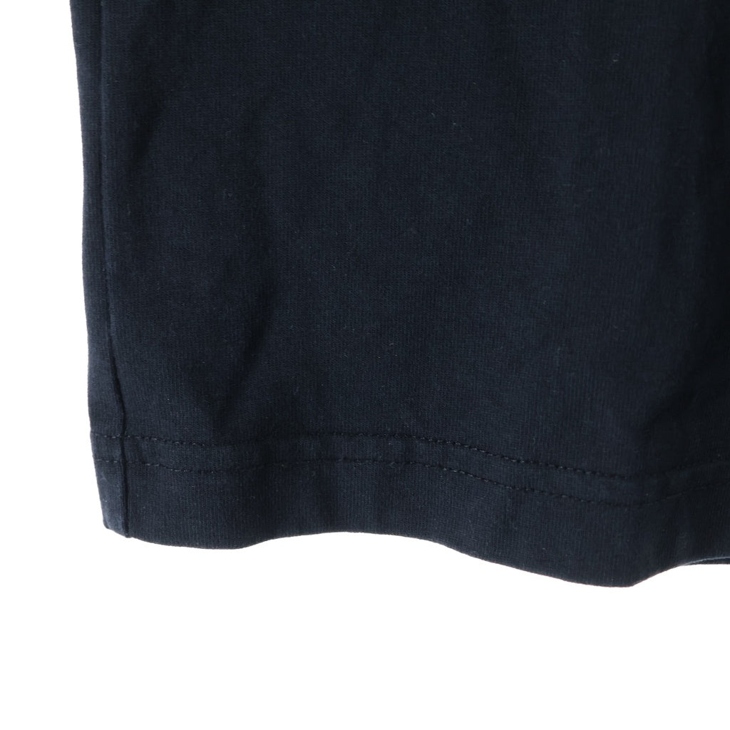 MAISON KITSUNE(メゾンキツネ) 24SS BOLD FOX HEAD PATCH COMFORT TEE SHIRT ボールドフォックスヘッドパッチコンフォート半袖Tシャツ クルーネックカットソー ブラック MM00127KJ0118