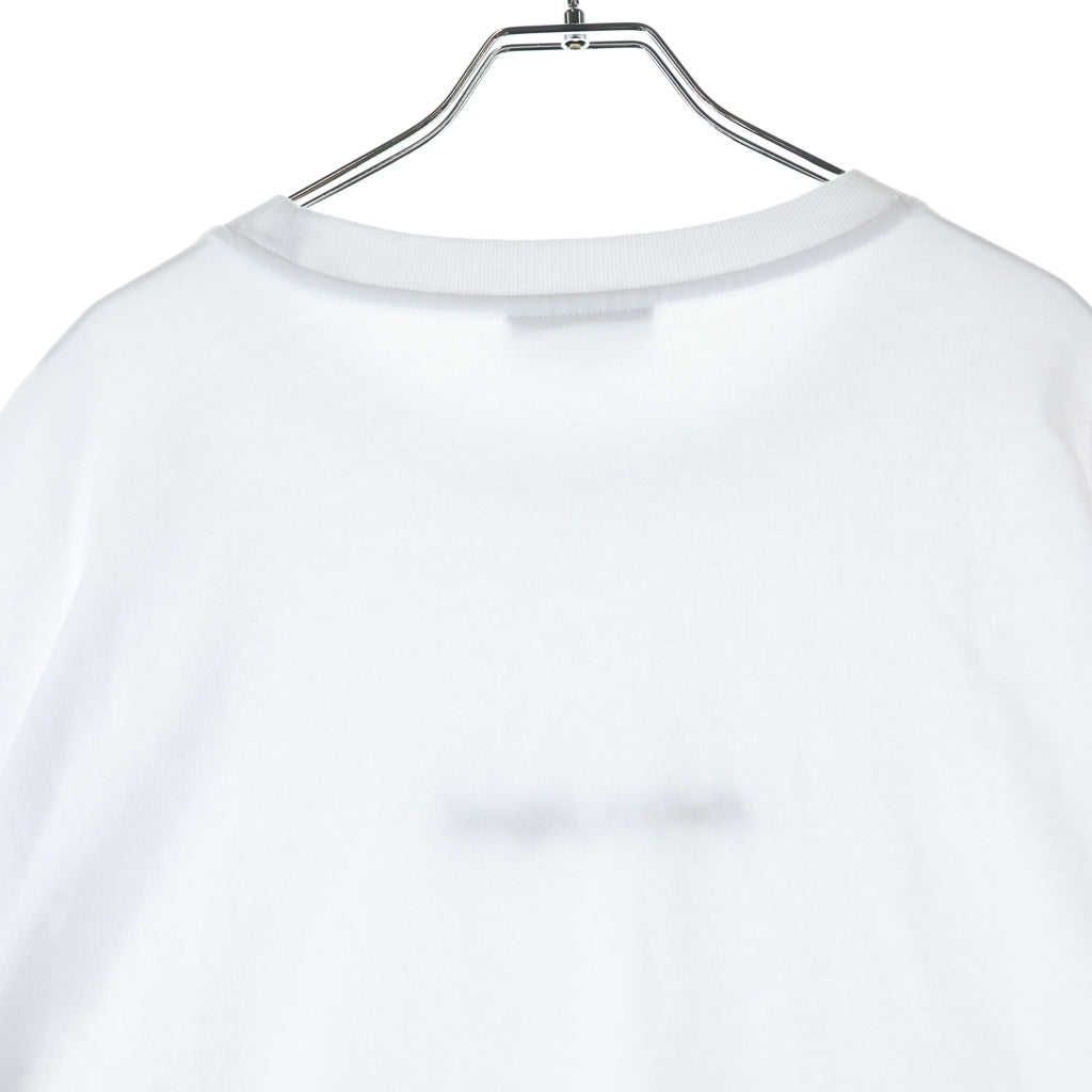 MAISON KITSUNE(メゾンキツネ) EMBROIDERY OVERSIZE TEE-SHIRT エンブロイダリー オーバーサイズ 半袖Tシャツ クルーネックカットソー ホワイト OM00122KJ0119