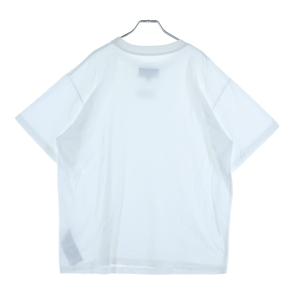 MM6 Maison Margiela(エムエムシックスメゾンマルジェラ) 24SS フロントカレンダータグ 半袖Tシャツ クルーネックカットソー ホワイト SH0GC0017 S24312