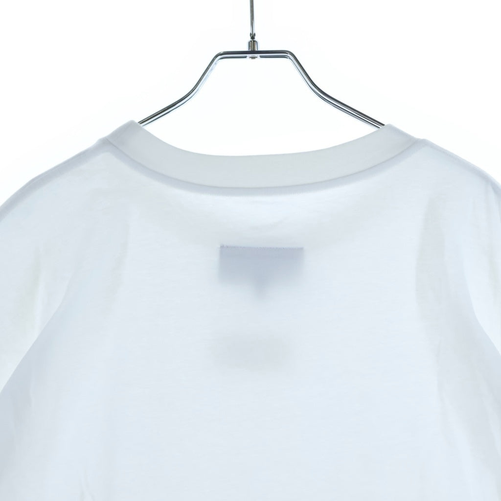 MM6 Maison Margiela(エムエムシックスメゾンマルジェラ) 24SS フロントカレンダータグ 半袖Tシャツ クルーネックカットソー ホワイト SH0GC0017 S24312