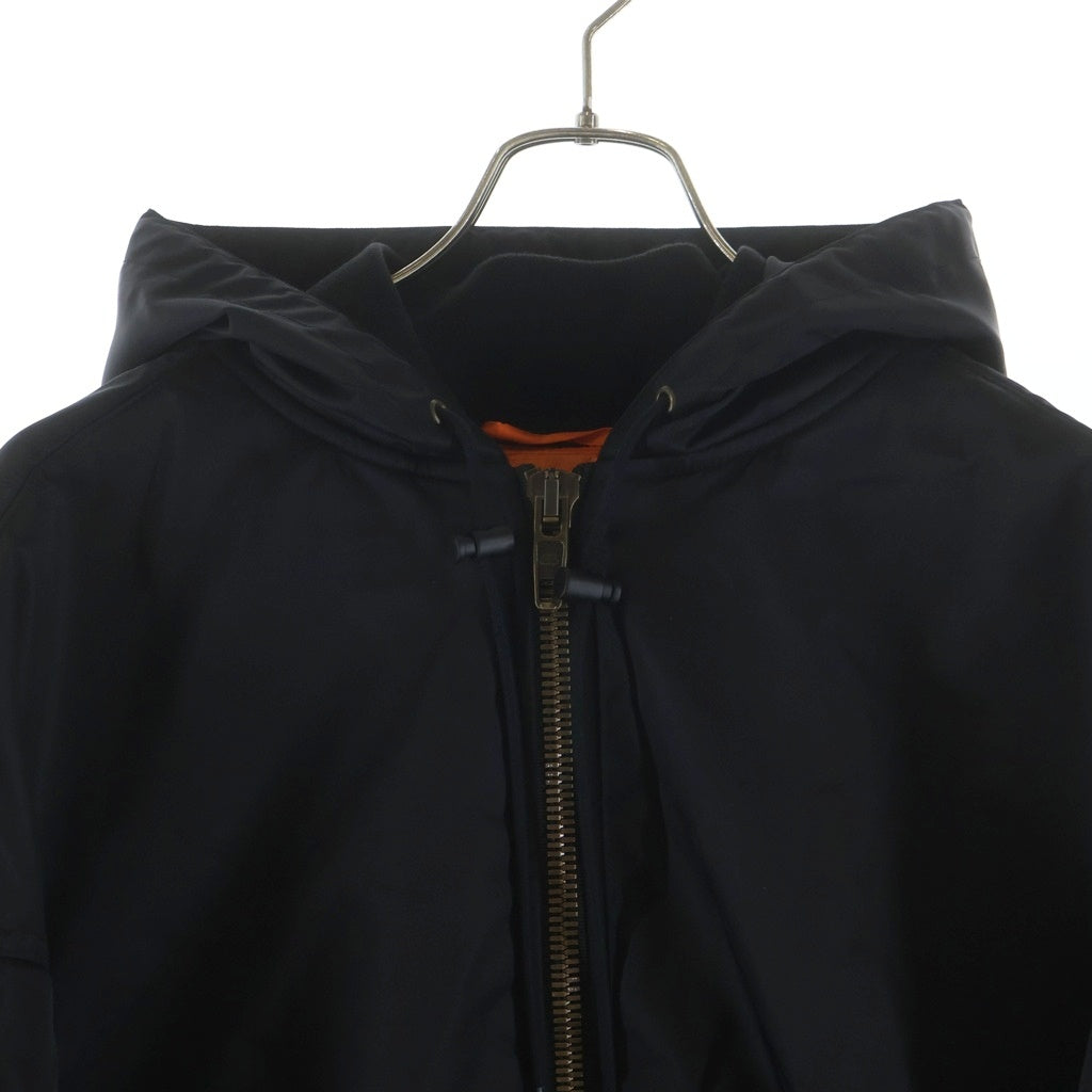 BALENCIAGA(バレンシアガ) 23SS Light Bomber フーデッド ナイロン ボンバージャケット ブラック 698843 TL025