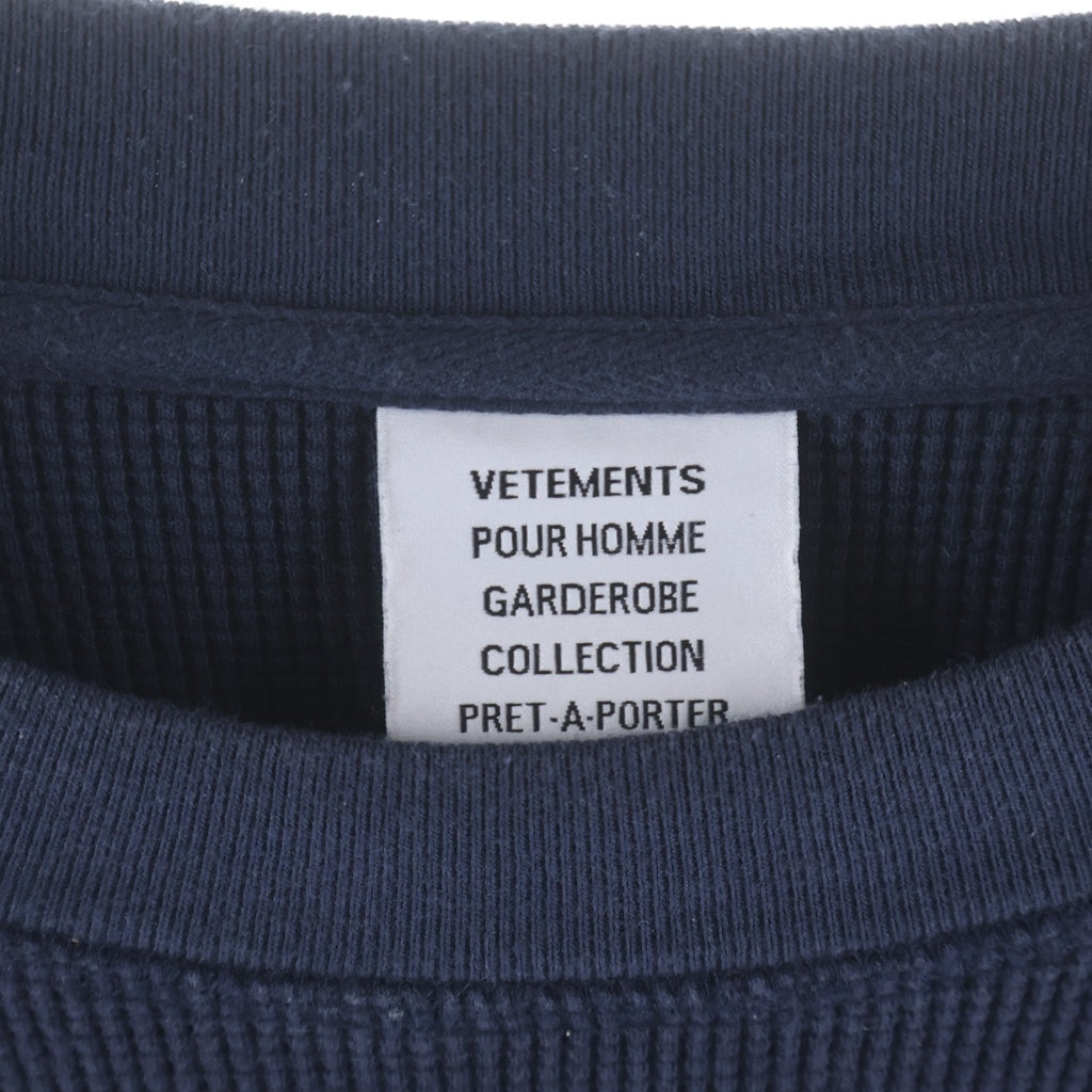 VETEMENTS(ヴェトモン) 26SS Biker Cross Waffle L/S T-Shirt バイカー