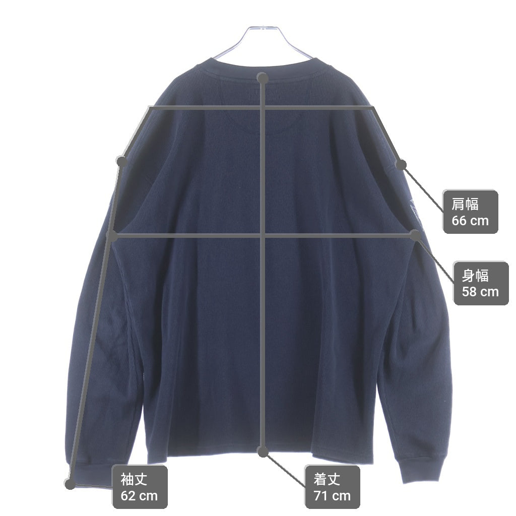 VETEMENTS(ヴェトモン) 26SS Biker Cross Waffle L/S T-Shirt バイカー