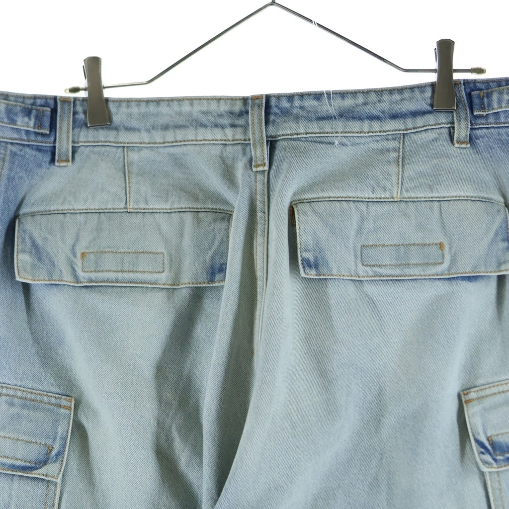 VETEMENTS(ヴェトモン) 25SS Deconstructed Triple Cargo Pants デコンストラクト トリプルカーゴパンツ ドッキングパンツ インディゴ/ブラック UA66PA510N