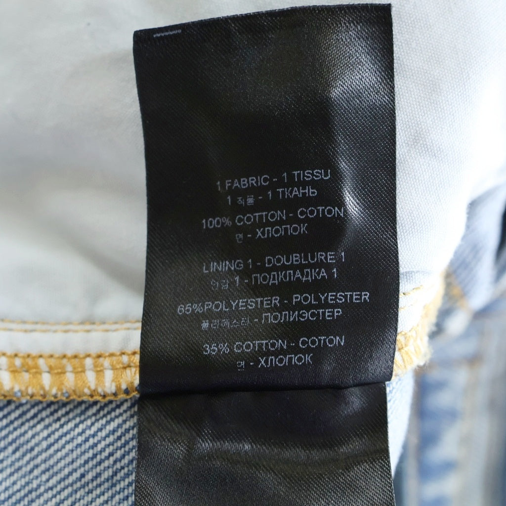 VETEMENTS(ヴェトモン) 25SS Deconstructed Triple Cargo Pants デコンストラクト トリプルカーゴパンツ ドッキングパンツ インディゴ/ブラック UA66PA510N