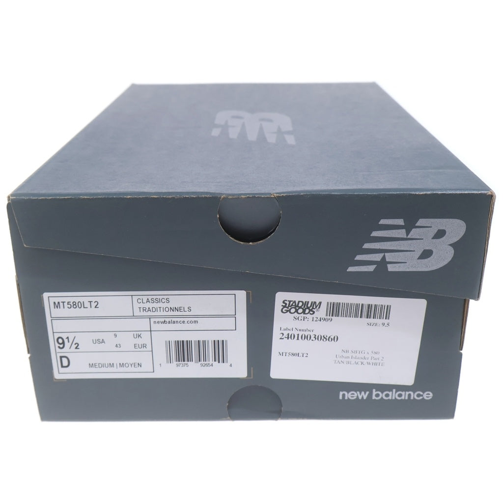 New Balance(ニューバランス) ×Limited Edt ×SBTG 580 Urban Islander MT580LT2 リミテッドエディション 580 アーバンアイランダー ローカットスニーカー ベージュ/ブラック US9.5/27.5cm