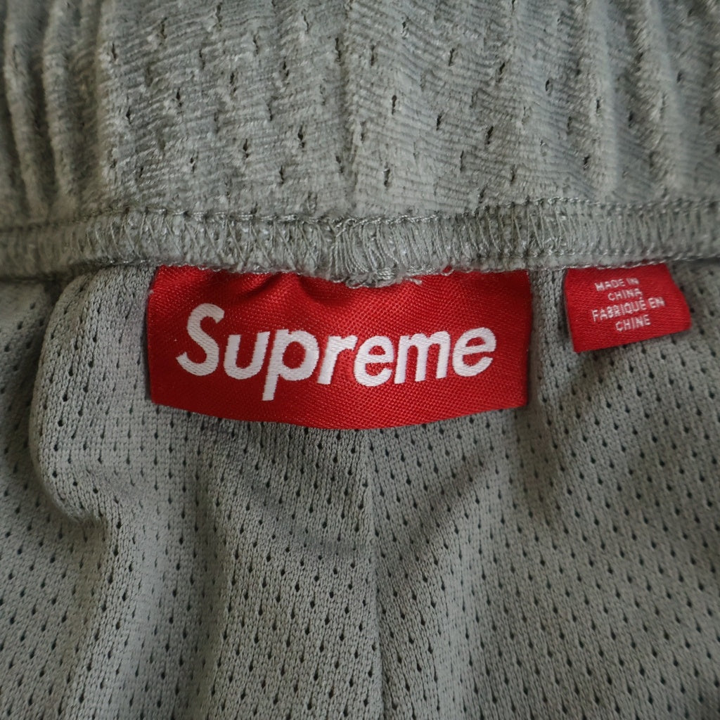 SUPREME(シュプリーム) 26SS Velour Mesh Track Pant ベロア メッシュ トラック パンツ グレー