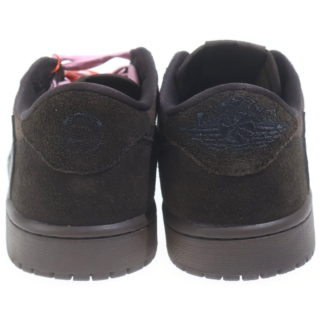 NIKE(ナイキ) ×TRAVIS SCOTT AIR JORDAN 1 LOW OG SP VELVET BROWN トラヴィススコット エアジョーダン 1 ベルベットブラウン ローカットスニーカー US9.5/27.5cm DM7866-202