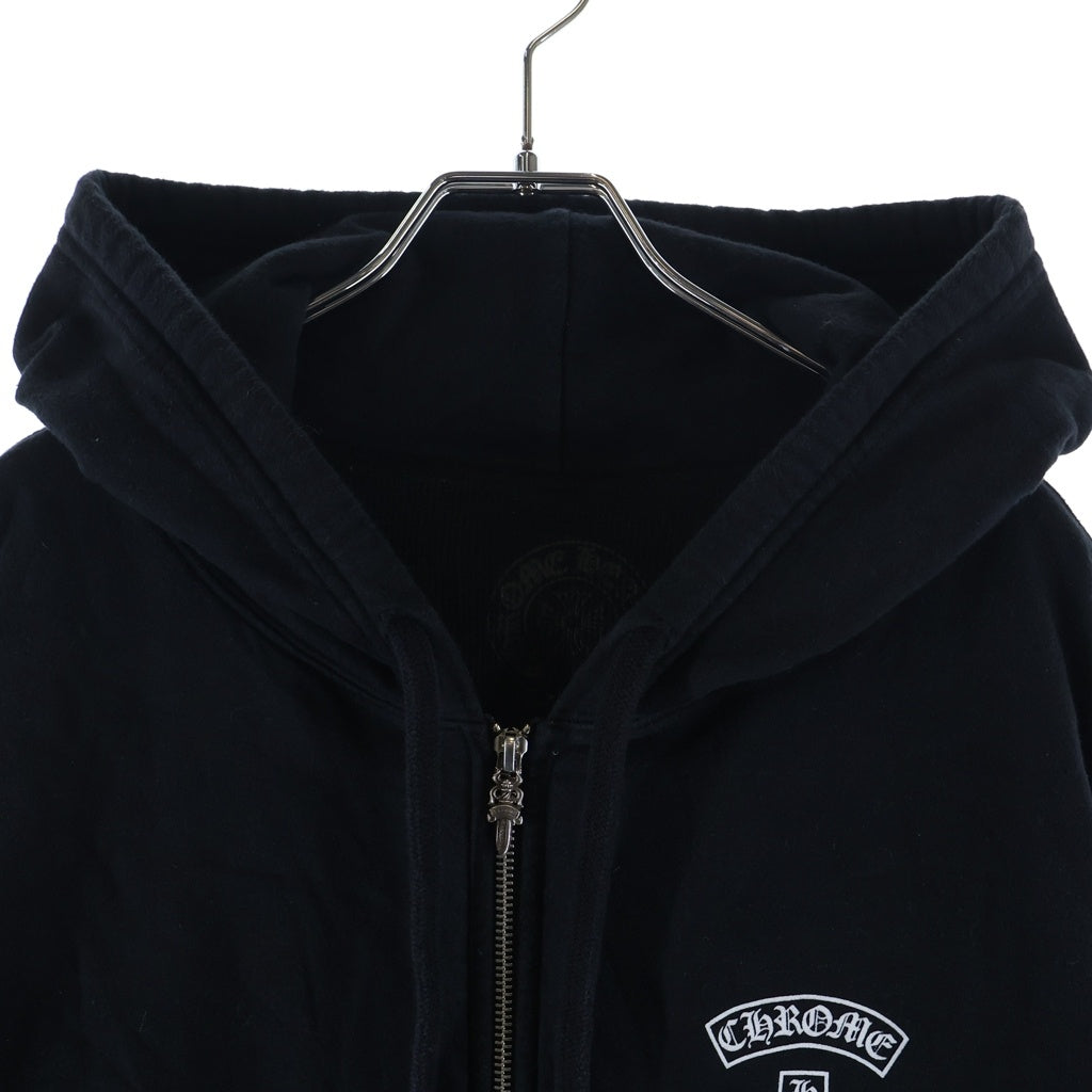 CHROME HEARTS(クロムハーツ) SWTSHRT HD ZIP 胸ロゴプリント バック