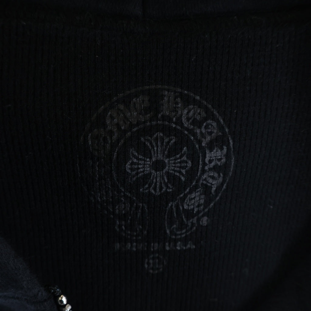 CHROME HEARTS(クロムハーツ) SWTSHRT HD ZIP 胸ロゴプリント バック