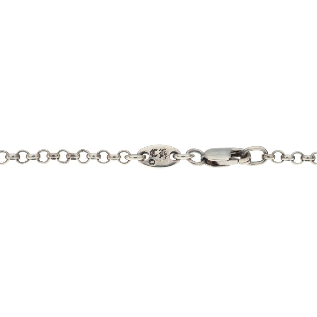 CHROME HEARTS(クロムハーツ) SCORLL LABEL NECKCHAIN CHAIN 18INCH スクロールラベル ロールチェーンネックレス シルバー