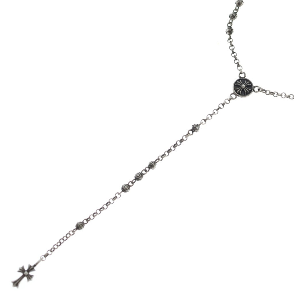 CHROME HEARTS(クロムハーツ) CH ROSARY TNY BEAD CHAIN CH ロザリオ タイニー ビーズ チェーン ネックレス シルバー