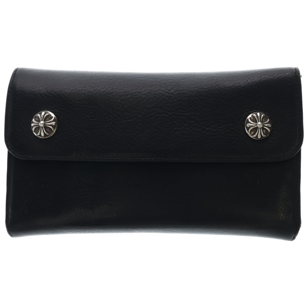 CHROME HEARTS(クロムハーツ) WAVE ウェーブ レザーウォレット 財布 ブラック