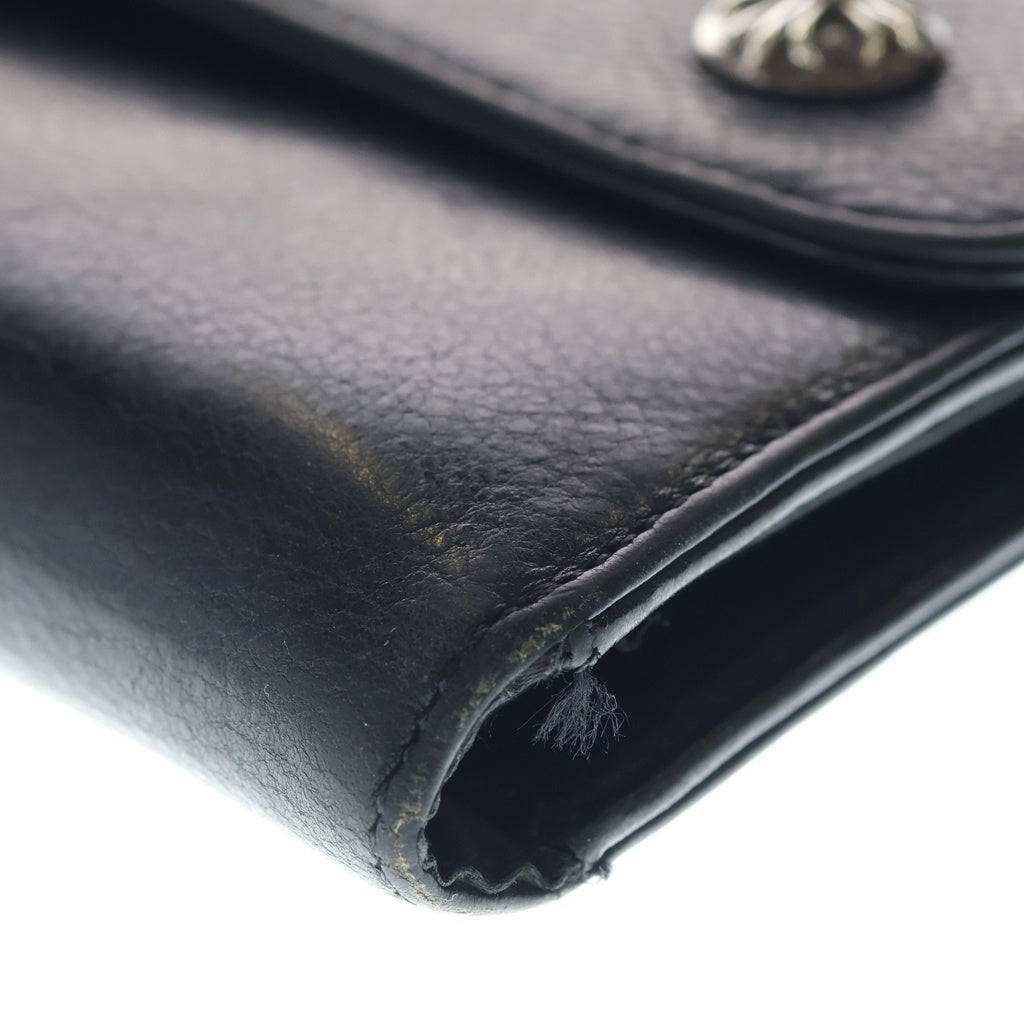 CHROME HEARTS(クロムハーツ) WAVE ウェーブ レザーウォレット 財布 ブラック