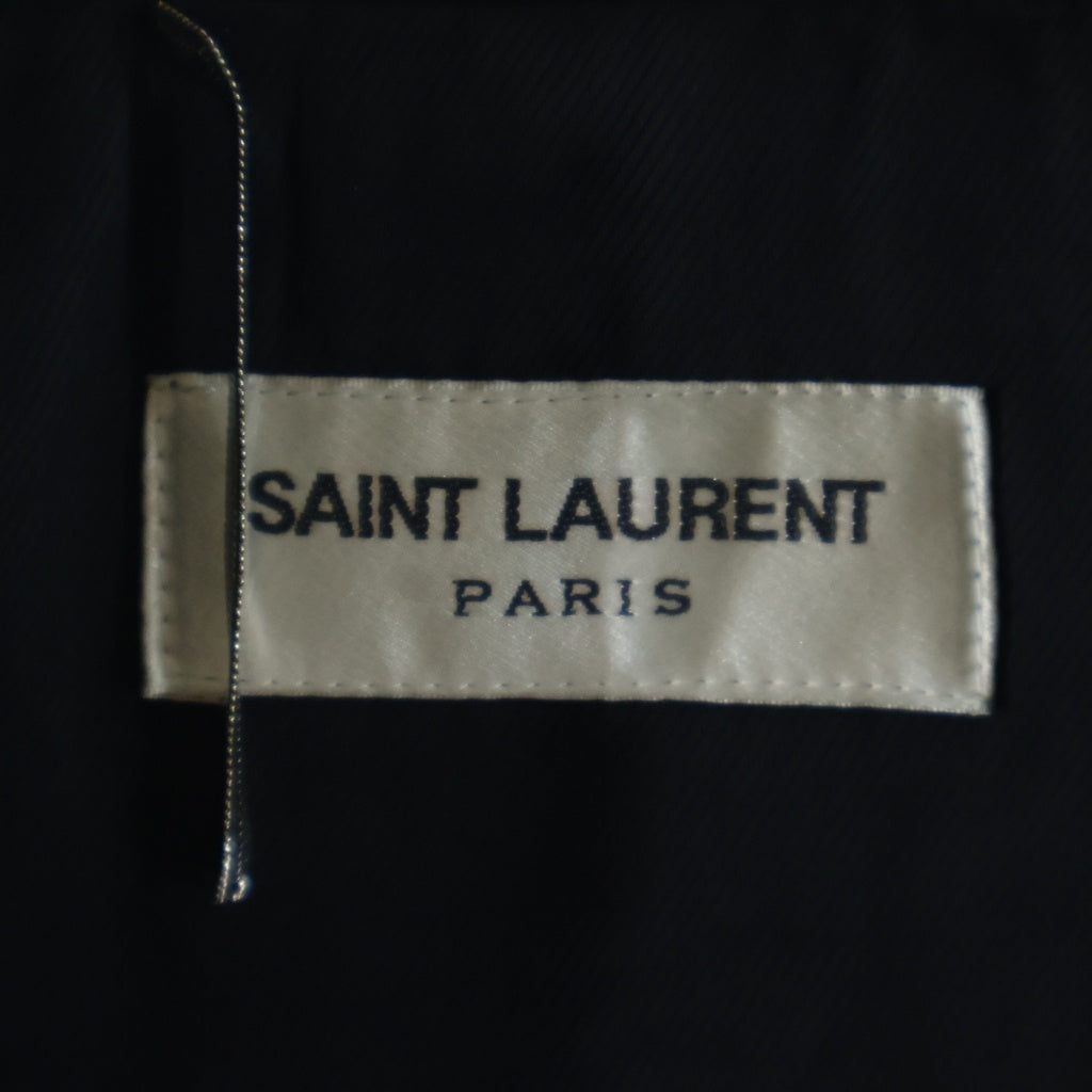 SAINT LAURENT PARIS(サンローランパリ) L01 Classic Motorcycle Jacket クラシック モーターサイクル ダブルライダース スウェード レザー ジャケット ブラック 484284 Y5NM1