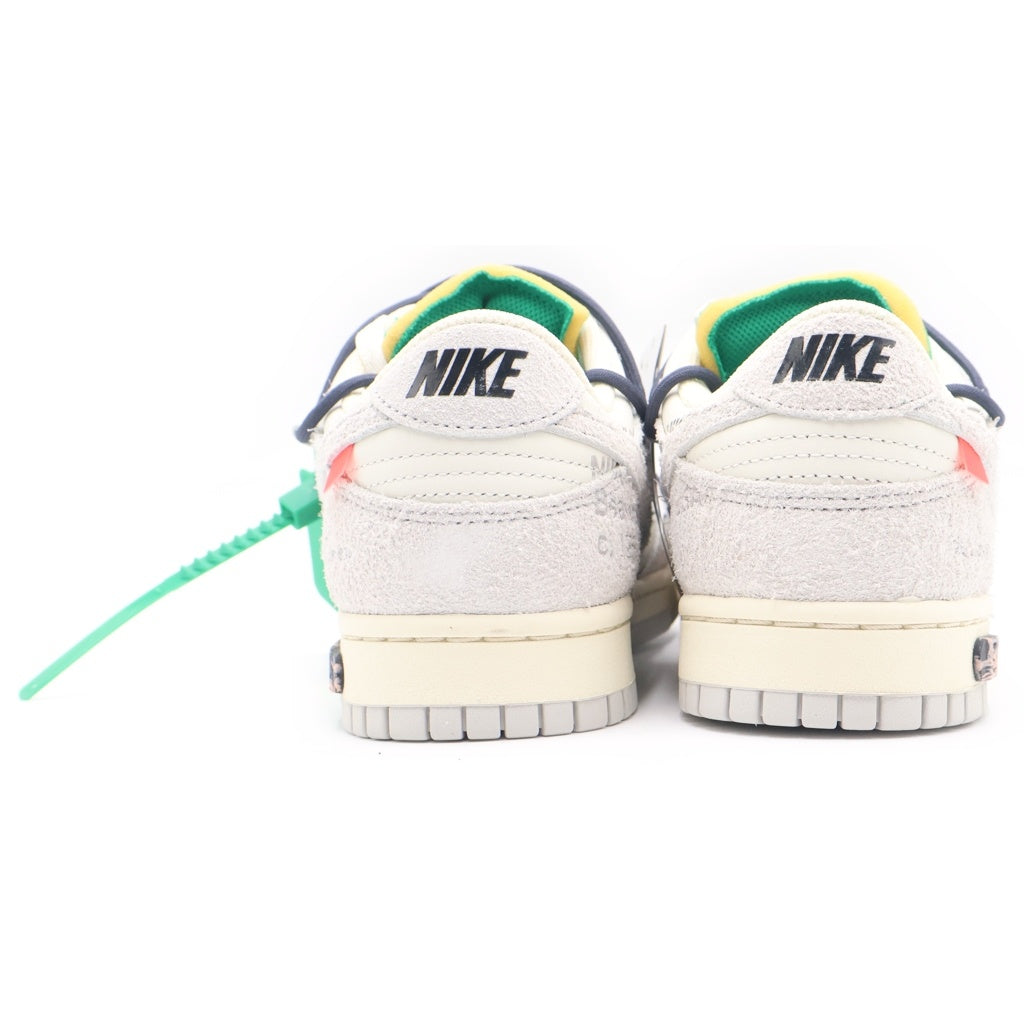 NIKE(ナイキ) ×OFF WHITE DUNK LOW The 50 Collection Lot 20 DJ0950-115 オフホワイト ダンクロー ローカットスニーカーシューズ グレー/ネイビー/グリーン US9/27.0cm