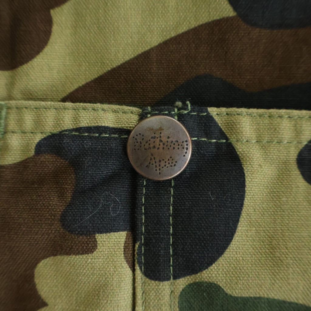 A BATHING APE アベイシングエイプ 1ST CAMO Duck Apron 1STカモ ダック エプロン グリーン A BATHING APE(アベイシングエイプ) 1ST CAMO Duck Apron 1STカモ