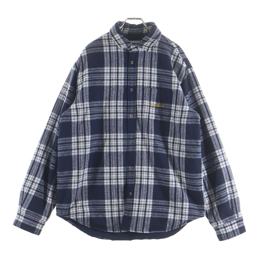 Palace Skateboards(パレススケートボーズ) CHECK INSULATED SHIRT チェック インシュレイティドシャツ ネイビー