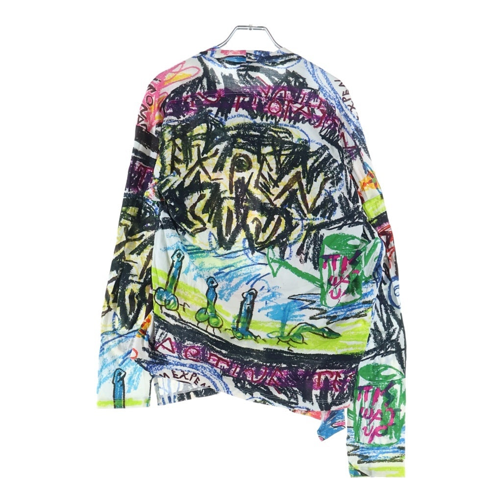 Vivienne Westwood(ヴィヴィアンウエストウッド) クレヨンラグ書きペイント 長袖Tシャツ カットソー マルチカラー VW-24-77071