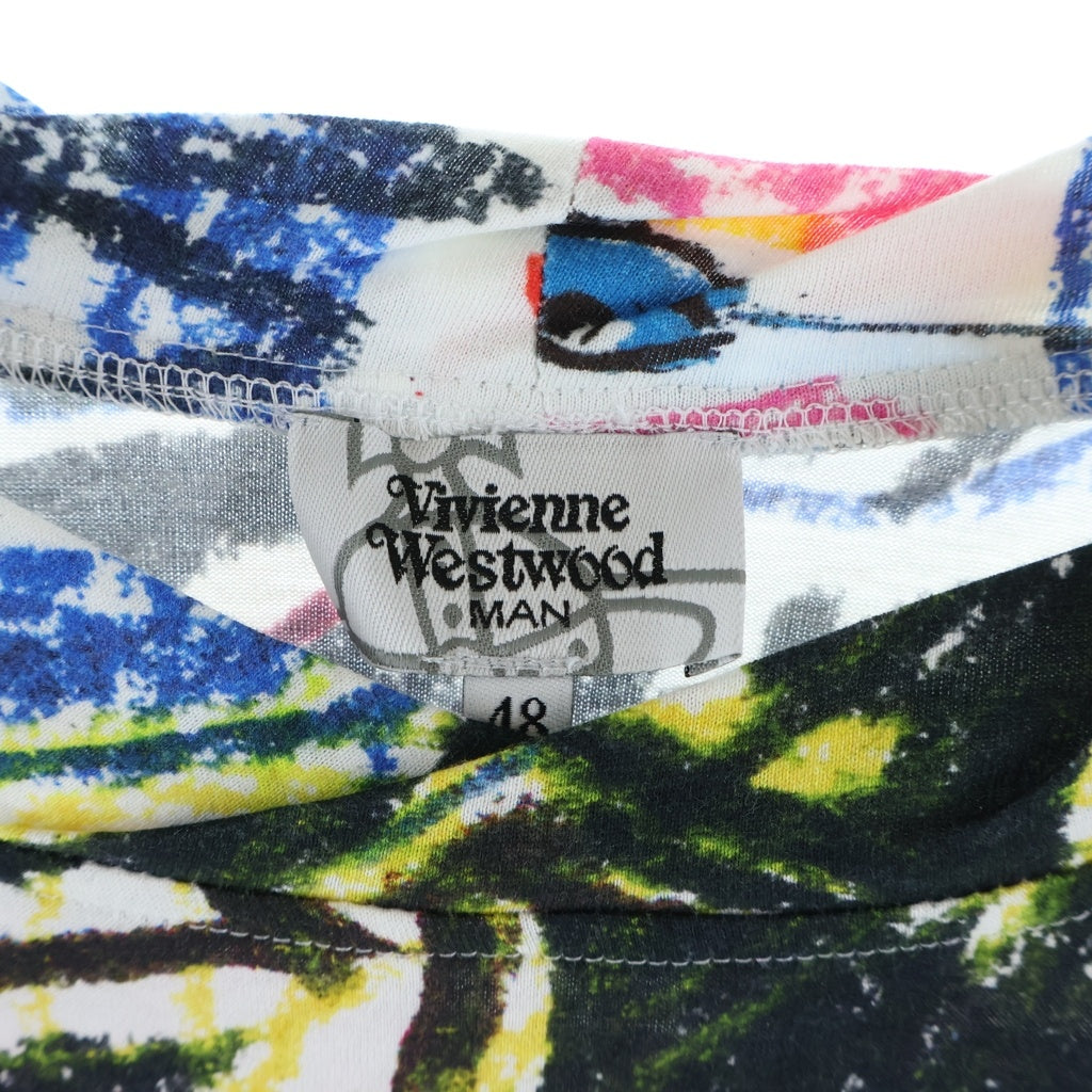 Vivienne Westwood(ヴィヴィアンウエストウッド) クレヨンラグ書きペイント 長袖Tシャツ カットソー マルチカラー VW-24-77071
