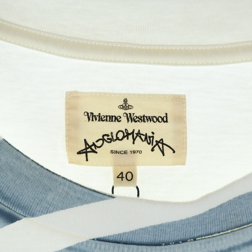 Vivienne Westwood(ヴィヴィアンウエストウッド) WINTER ウィンター 半袖Tシャツ カットソー ホワイト/ブルー