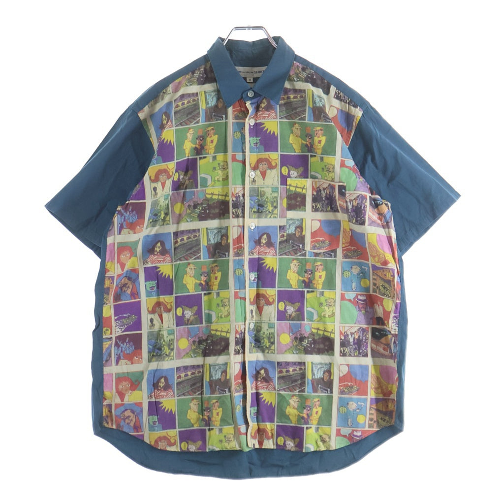 COMME des GARCONS SHIRT(コムデギャルソンシャツ) 00AW ×小林晴夫 コミック柄 長袖シャツ マルチカラー