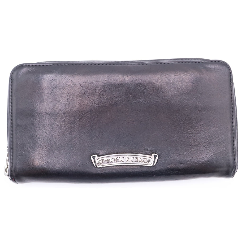 CHROME HEARTS(クロムハーツ) REC F ZIP フィリグリープラス ラウンドジップ長財布 ウォレット ブラック