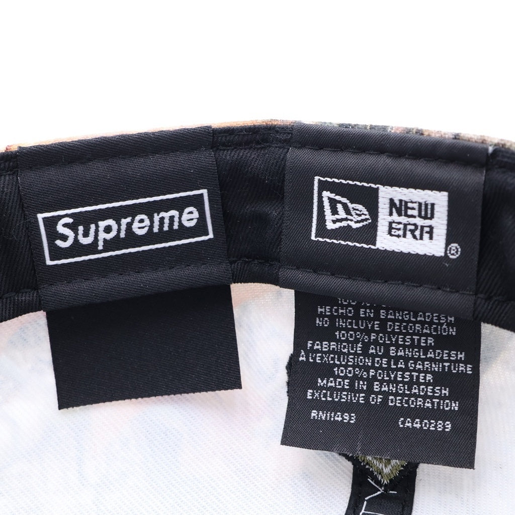 SUPREME(シュプリーム) 25SS ×NEW ERA Multi S Logo ニューエラ ロゴ刺繍 ベースボールキャップ 帽子 カモフラ