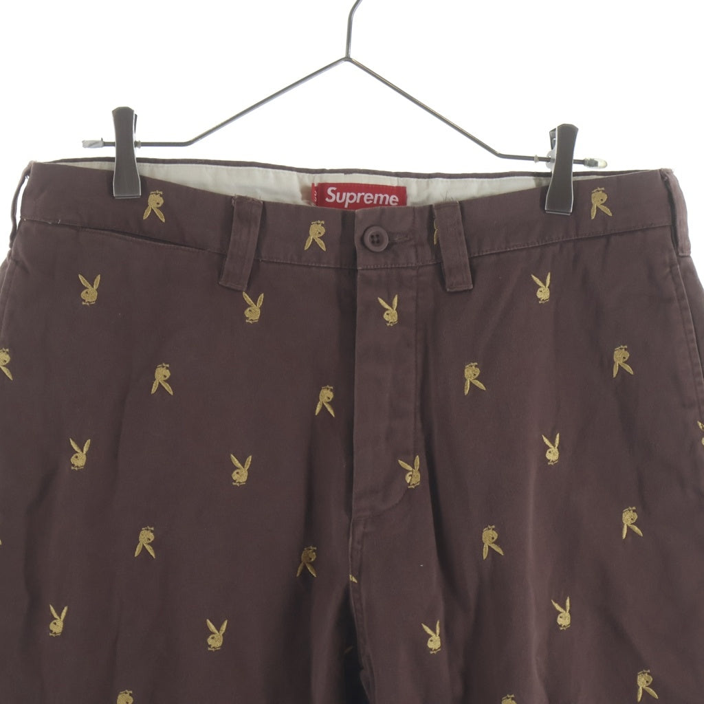 SUPREME(シュプリーム) 25SS ×PLAYBOY Chino Pant プレイボーイ チノパンツ ブラウン