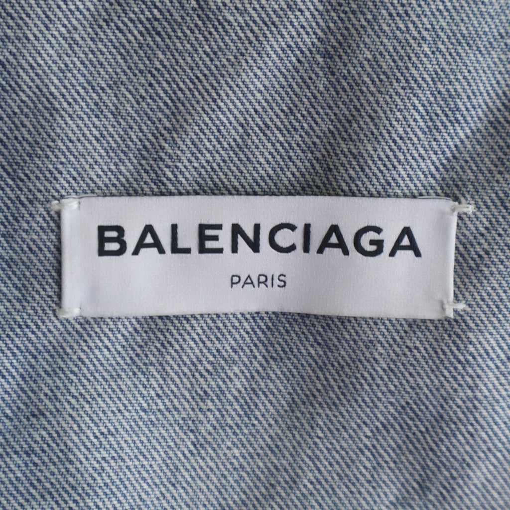 BALENCIAGA(バレンシアガ) 18SS クラッシュデザイン ネックロゴデニム