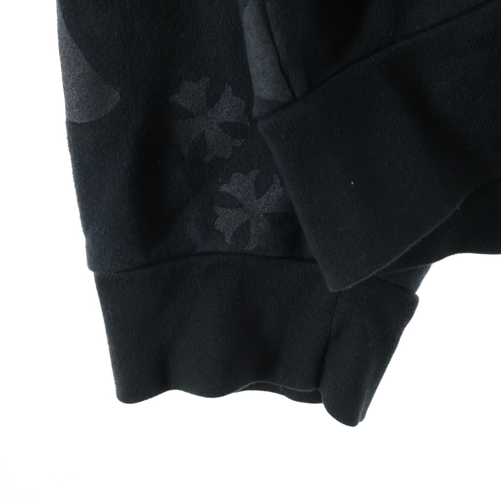 CHROME HEARTS(クロムハーツ) STENCIL HOODIE ステンシルプリント プルオーバーパーカー フーディー ブラック