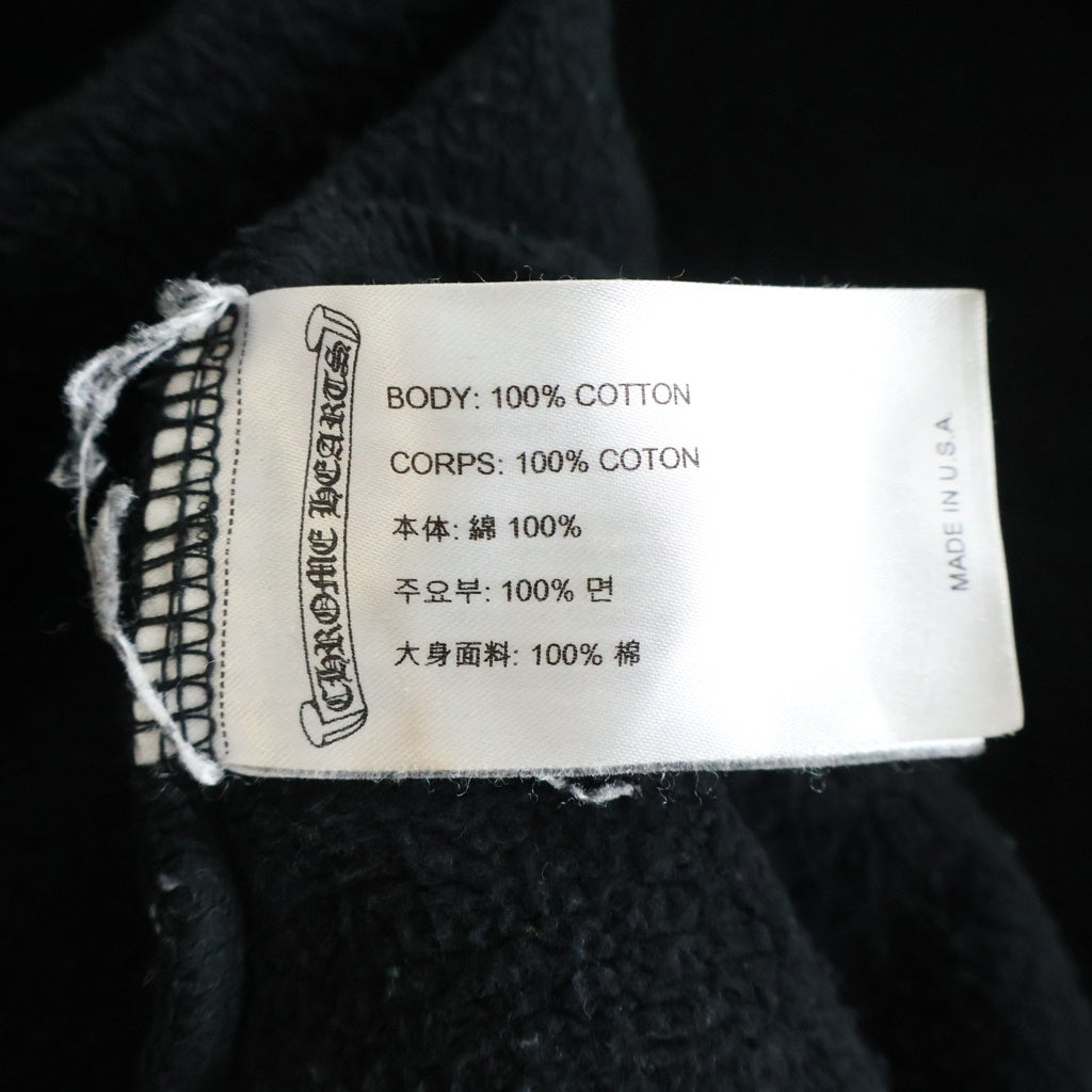 CHROME HEARTS(クロムハーツ) STENCIL HOODIE ステンシルプリント プルオーバーパーカー フーディー ブラック